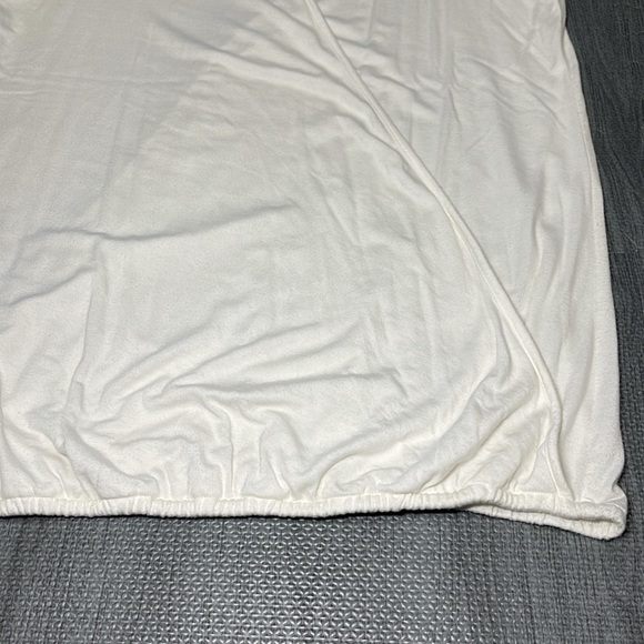 Loft Cream Drape Front Tank with Embroidered Back Detail - Women’s Size M - Picture 3 of 5